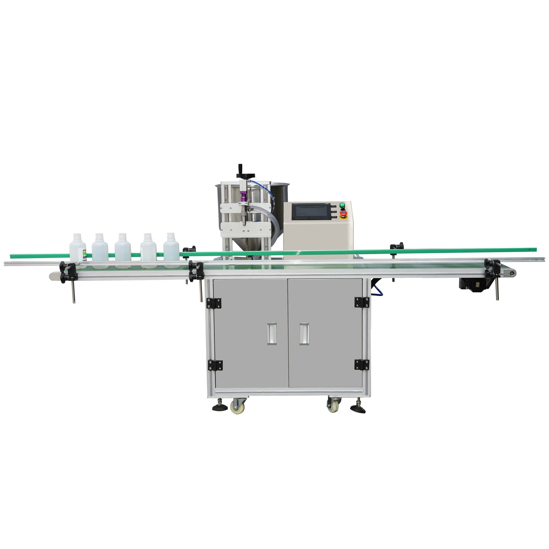 Single-Head Rotor Pump Filling Machine: Front view