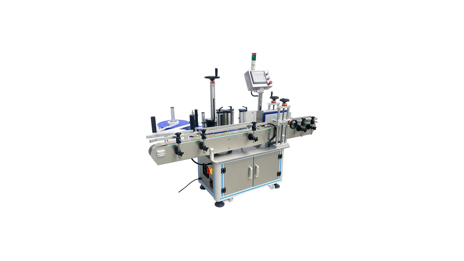 Etiquetadora vertical automática para botellas redondas