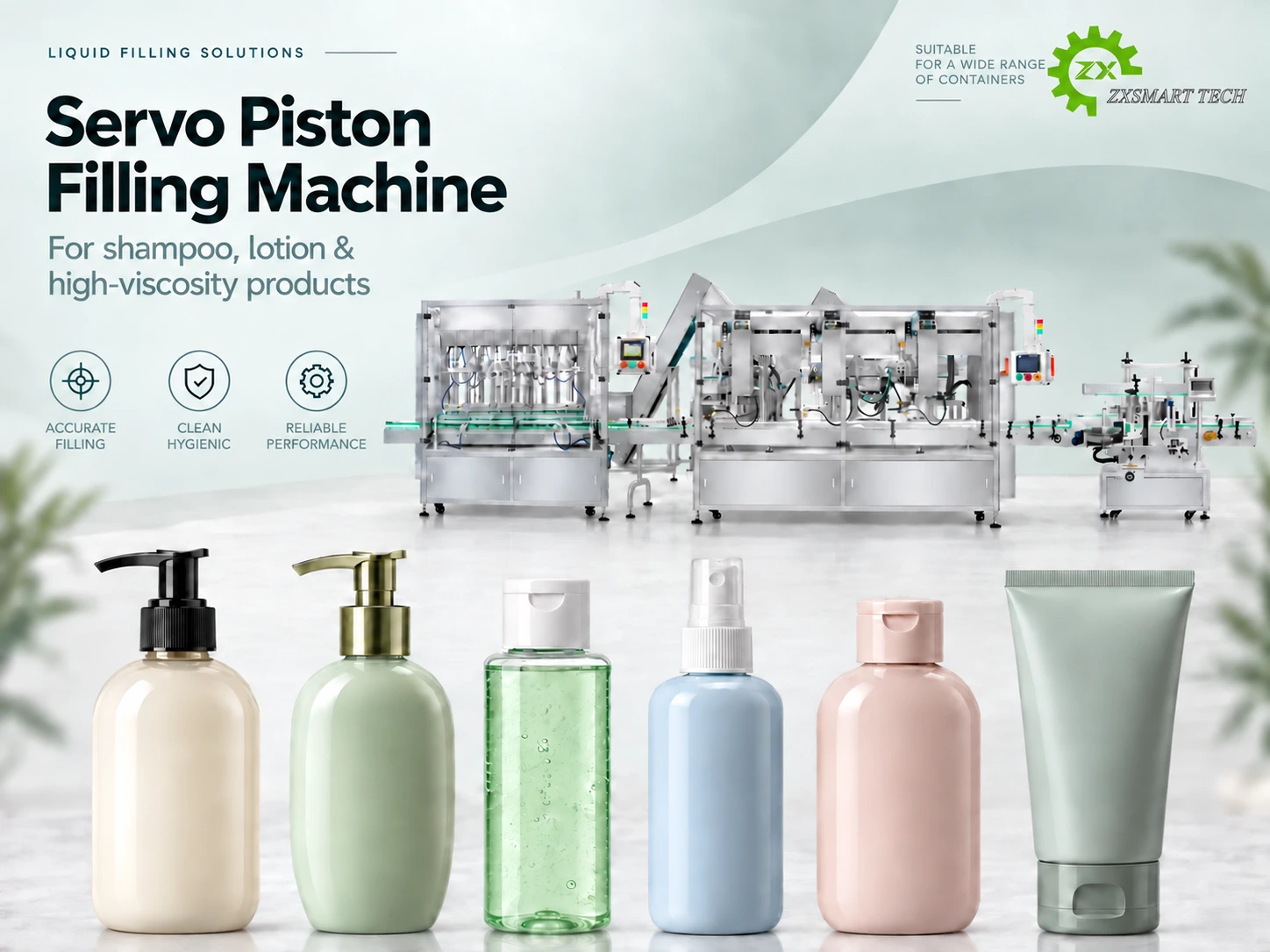 Máy chiết rót piston servo